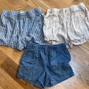 Old Navy Blue and Multicolor Shorts Trio